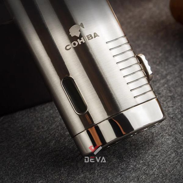 Bật lửa hút Cigar Cohiba khò 3 tia kèm đục COB 360