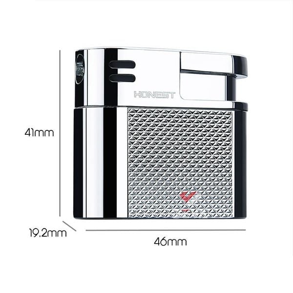 Bật lửa hút tẩu chính hãng Honest ngọn lửa chéo BCZ 827
