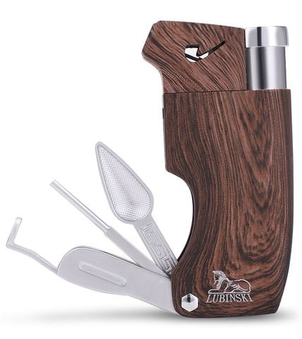 Bật lửa hút tẩu vân gỗ Lubinski Sk 28