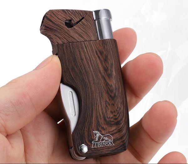 Bật lửa hút tẩu vân gỗ Lubinski Sk 28