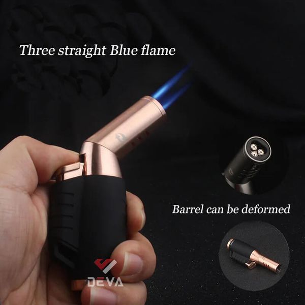 Bật lửa chính hãng Jobon khò 3 tia cổ xoay 2 chiều ZB 578