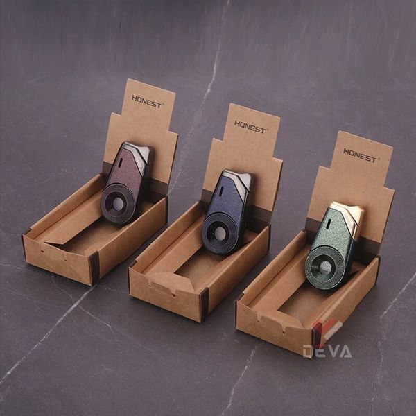 Bật lửa chính hãng Honest khò 1 tia bình gas trong suốt BCZ 797