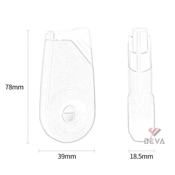 Bật lửa chính hãng Honest khò 1 tia bình gas trong suốt BCZ 797