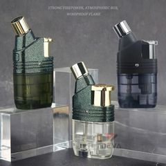 Bật lửa Honest khò 1 tia lửa chéo bình gas trong suốt BCZ 799