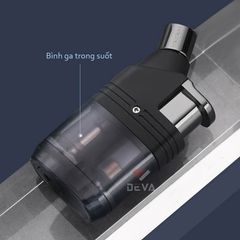 Bật lửa Honest khò 1 tia lửa chéo bình gas trong suốt BCZ 799