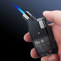 Bật lửa Honest khò 1 tia lửa chéo bình gas trong suốt BCZ 799