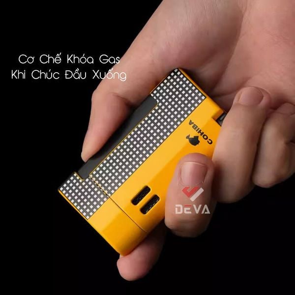 Bật Lửa Khò 1 Tia Kèm Đục Cohiba COB 170