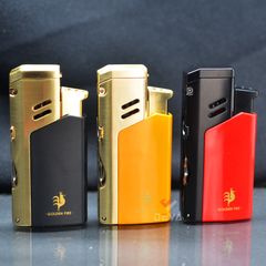 Bật lửa chính hãng Honest khò đại 1 tia kèm xiên và đục Cigar BCZ 761