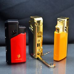 Bật lửa chính hãng Honest khò đại 1 tia kèm xiên và đục Cigar BCZ 761