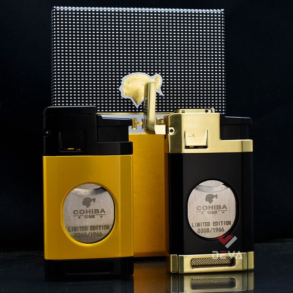 Bật lửa khò 3 tia kèm dao cắt Cohiba COB 196