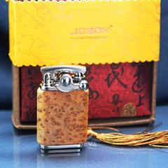 Bật Lửa Khò 1 tia Jobon Bọc Gỗ Đánh Lửa Bán Tự Động ZB 602A