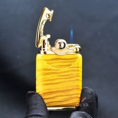 Bật Lửa Khò 1 tia Jobon Bọc Gỗ Đánh Lửa Bán Tự Động ZB 602A