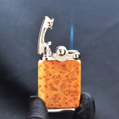 Bật Lửa Khò 1 tia Jobon Bọc Gỗ Đánh Lửa Bán Tự Động ZB 602A