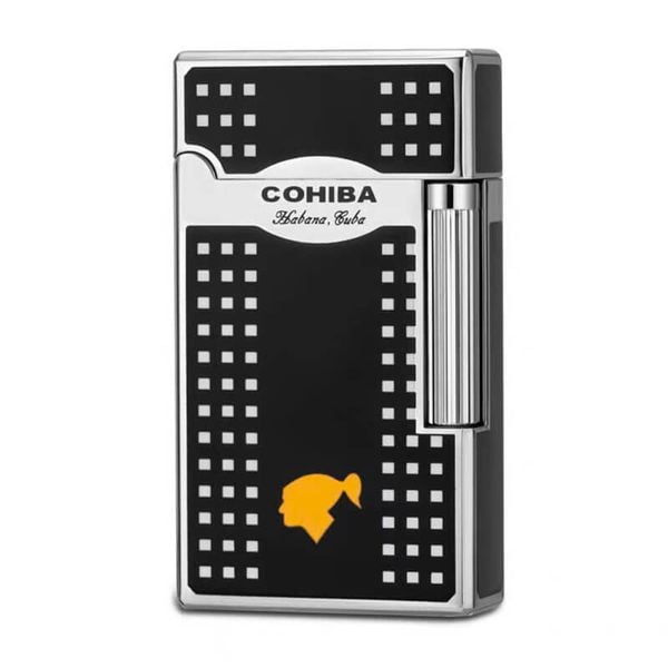 Bật Lửa Khò 1 Tia Kèm Đục Cohiba Đánh Đá Ngang COB 169