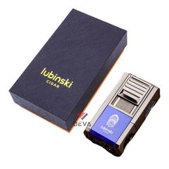 Bật lửa Lubinski khò 1 tia kèm bộ phụ kiện Cigar YJA 10057