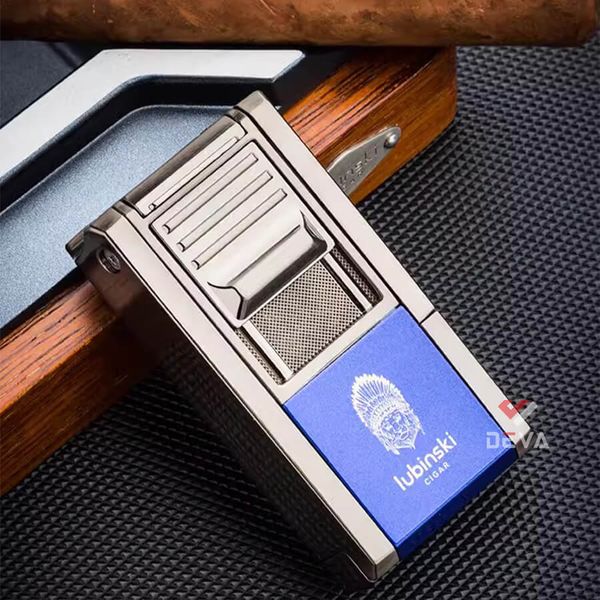 Bật lửa Lubinski khò 1 tia kèm bộ phụ kiện Cigar YJA 10057