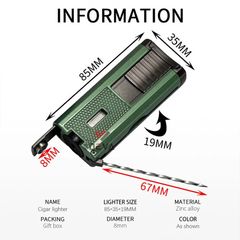 Bật lửa Lubinski khò 3 tia kèm que thông và đục Cigar YJA 10055