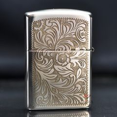 Zippo Bạc Khối Khắc Hoa Văn Marlboro BK41