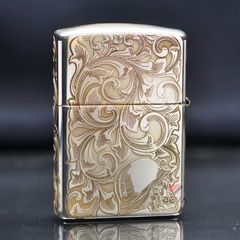 Zippo Bạc Khối Hoa Văn Hình Cô Gái Sexy BK25
