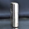 Zippo Bạc Khối Khắc Cá Chép Viền Gõ Búa BK11