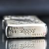Zippo Bạc Khối Khắc Cá Chép Viền Gõ Búa BK11