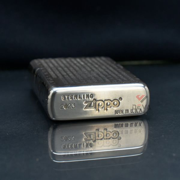 Zippo Bạc Khối Khắc Đức Phật A Di Đà BK06