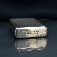 Zippo Bạc Khối Khắc Đức Phật A Di Đà BK06