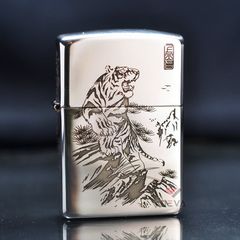 Zippo Bạc Khối Chúa Sơn Lâm BK19