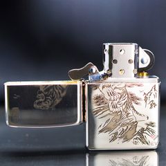 Zippo Bạc Khối Chúa Sơn Lâm BK19