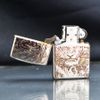 Zippo Bạc Khối Khắc Hình Mãnh Hổ Giương Vuốt BK28