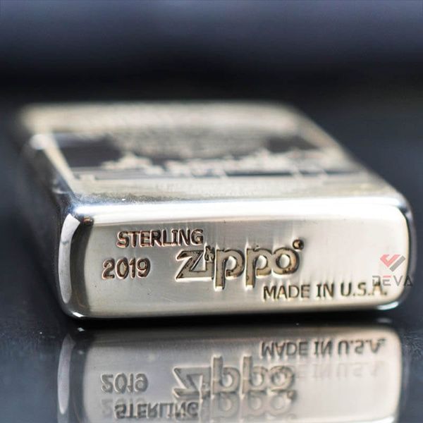 Zippo Bạc Khối Khắc Hoạ Chủ Đề Thương Hiệu Camel BK43
