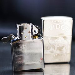 Zippo Bạc Khối Khắc Hoạ Chủ Đề Thương Hiệu Camel BK43