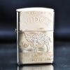 Zippo Bạc Khối Khắc Hoạ Chủ Đề Thương Hiệu Camel BK43