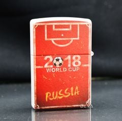Zippo Sơn Trắng Chủ Đề Fifa World Cup 2018 Russia Z300