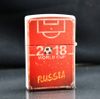 Zippo Sơn Trắng Chủ Đề Fifa World Cup 2018 Russia Z300