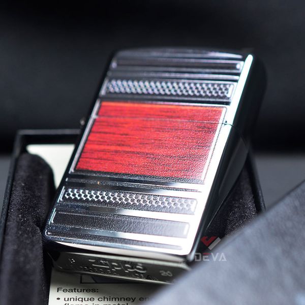 Zippo Hút Tẩu Hoa Văn Gỗ Steel And Wood Z194