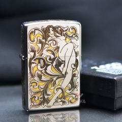 Zippo Khắc CNC Hình Cô Gái Khỏa Thân ZK127