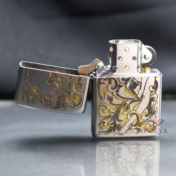 Zippo Khắc CNC Hình Cô Gái Khỏa Thân ZK127