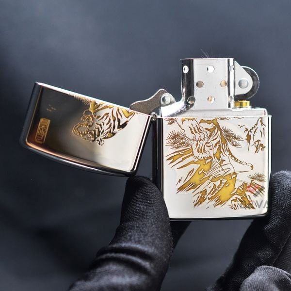 Zippo Khắc CNC Hình Hổ Núi ZK123