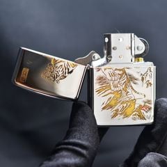 Zippo Khắc CNC Hình Hổ Núi ZK123