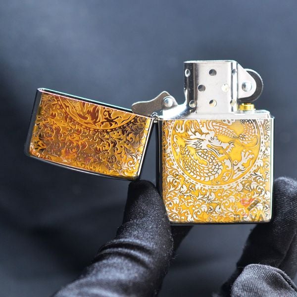 Zippo Khắc CNC Chủ Đề Rồng Phượng ZK142
