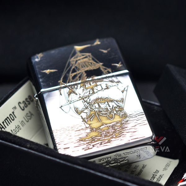 Zippo Khắc CNC Chủ Đề Thuyền Buồm ZK126