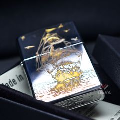 Zippo Khắc CNC Chủ Đề Thuyền Buồm ZK126