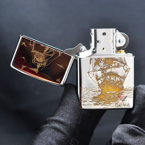 Zippo Khắc CNC Chủ Đề Thuyền Buồm ZK126