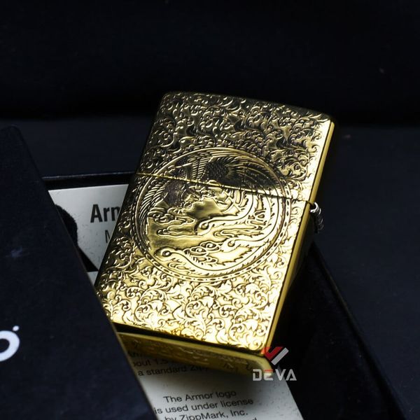 Zippo Khắc Hình Rồng Phượng Bản Giới Hạn Z44