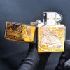 Zippo Khắc Sâu Cá Chép Trong Đầm Sen ZK115