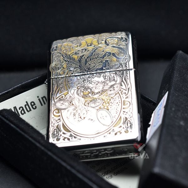 Zippo Khắc CNC Họa Tiết Kỳ Lân ZK119