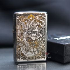 Zippo Khắc CNC Họa Tiết Kỳ Lân ZK119