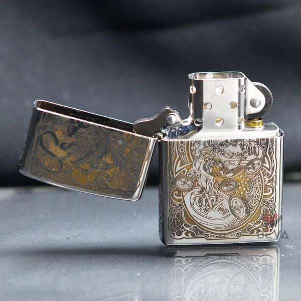 Zippo Khắc CNC Họa Tiết Kỳ Lân ZK119