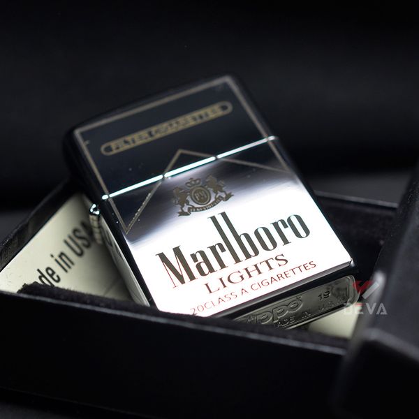 Zippo Mạ Chrome Khắc Chủ Đề Marlboro ZK99